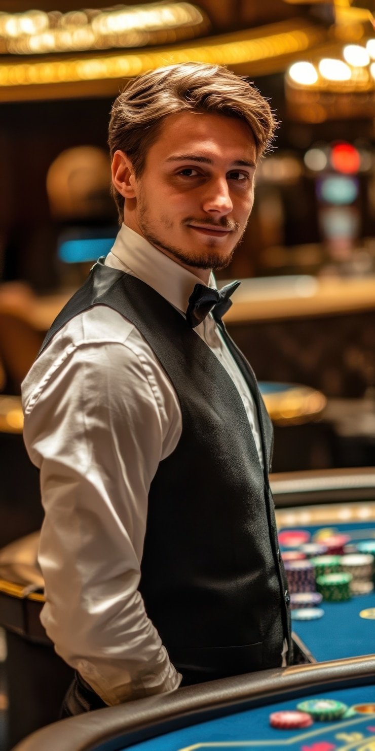 Texas Poker game interface on mobile showing betting controls and player cards